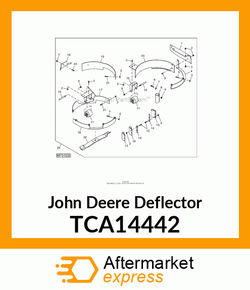 BRACKET, DISCHARGE EDGE TCA14442