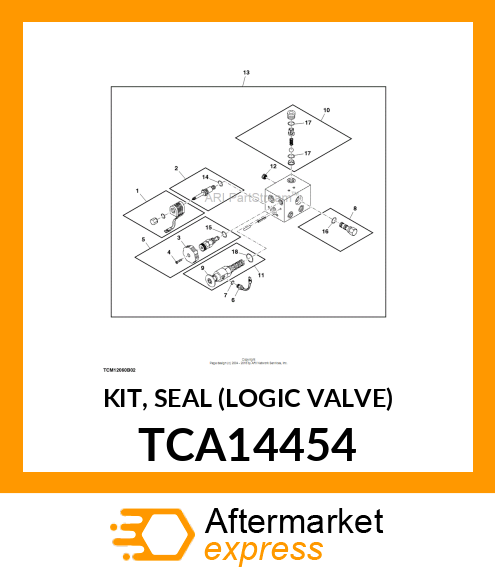 KIT, SEAL (LOGIC VALVE) TCA14454