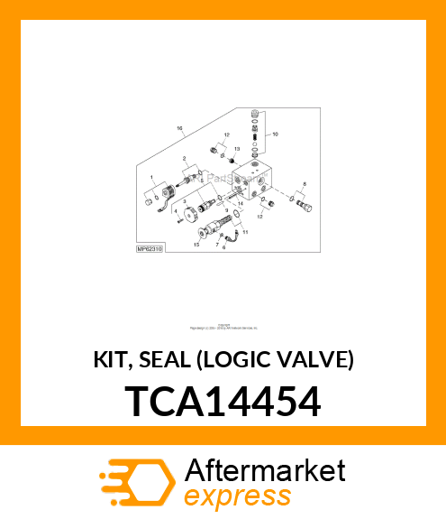 KIT, SEAL (LOGIC VALVE) TCA14454