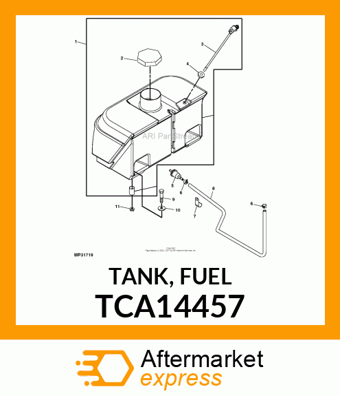 TANK, FUEL TCA14457