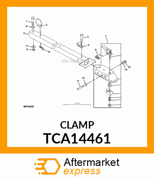 COUPLING, HITCH, 1 TCA14461