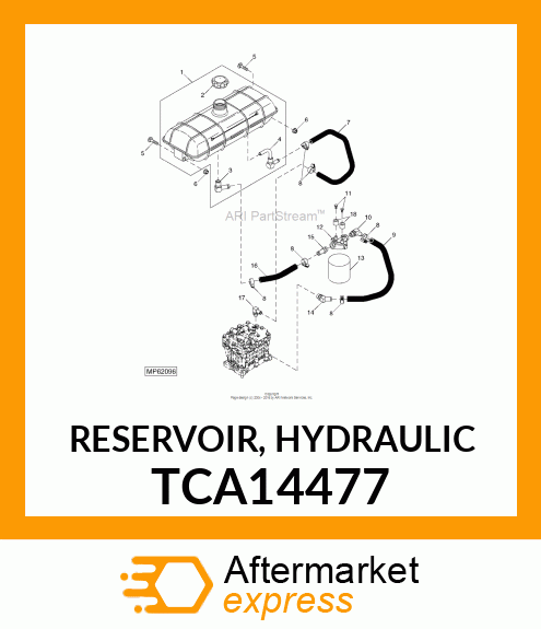 RESERVOIR, HYDRAULIC TCA14477