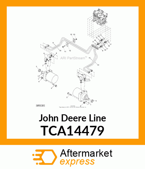 LINE, OIL, LH INNER TCA14479