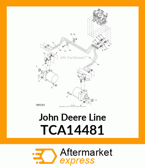 LINE, OIL, RH OUTER TCA14481