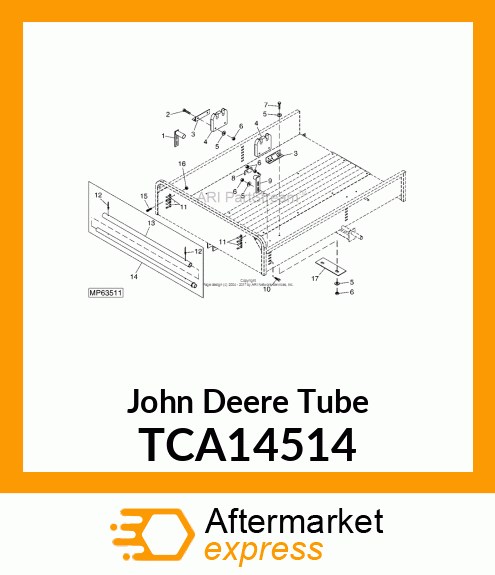 TUBE ASSY, TIE DOWN (COMPLETE) TCA14514