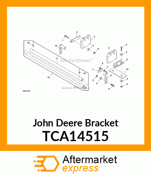 BRACKET, SUPPORT TCA14515