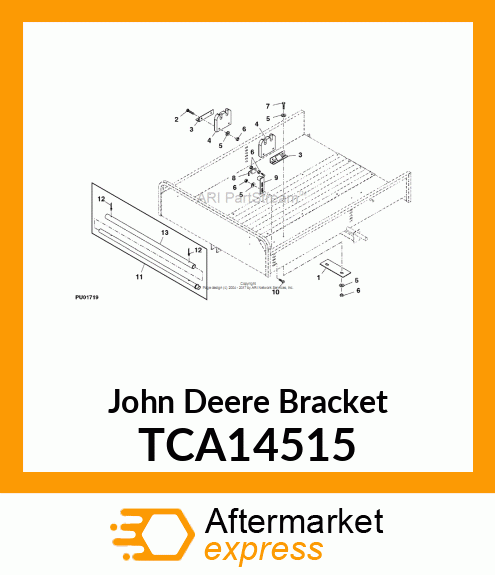 BRACKET, SUPPORT TCA14515