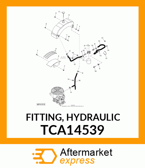 FITTING, HYDRAULIC TCA14539