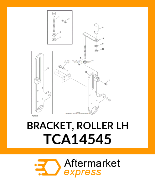 BRACKET, ROLLER (LH) TCA14545