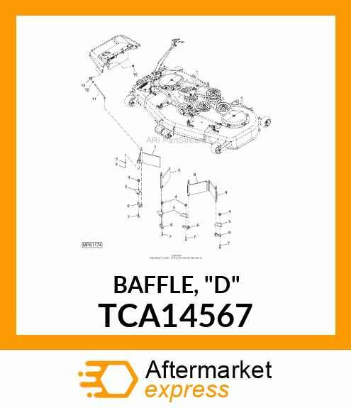 BAFFLE, "D" TCA14567