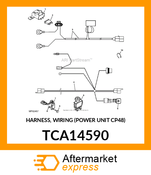 HARNESS, WIRING (POWER UNIT CP48) TCA14590