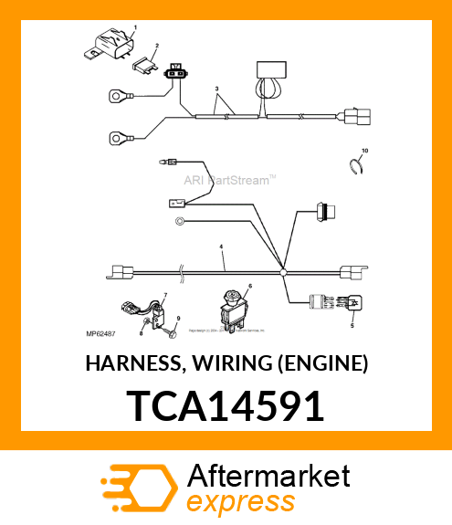 HARNESS, WIRING (ENGINE) TCA14591