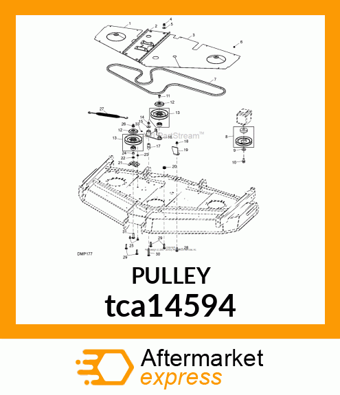 IDLER, 5.4" COMMERCIAL PULLEY tca14594