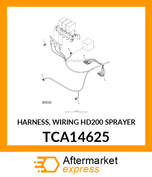 HARNESS, WIRING HD200 SPRAYER TCA14625