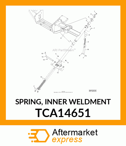 SPRING, INNER WELDMENT TCA14651