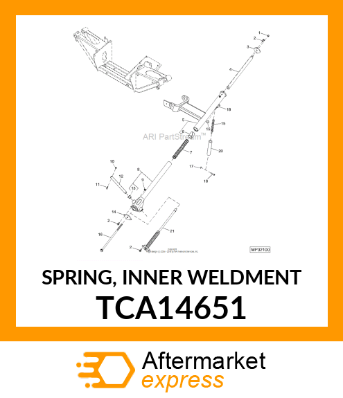 SPRING, INNER WELDMENT TCA14651