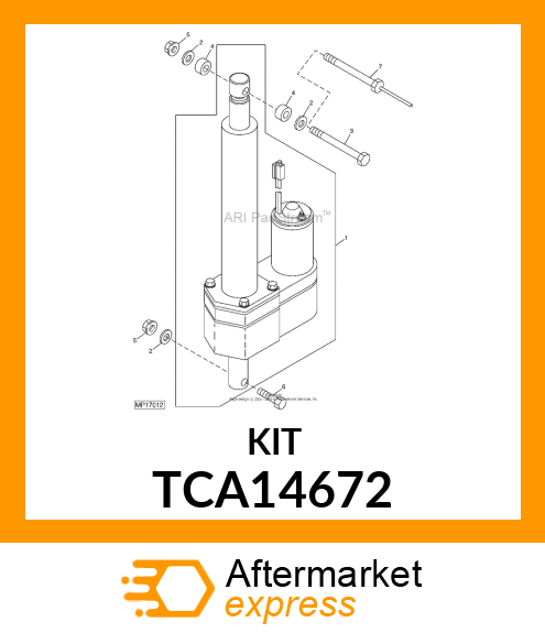 KIT, PINION AND INTERMEDIATE GEARS TCA14672