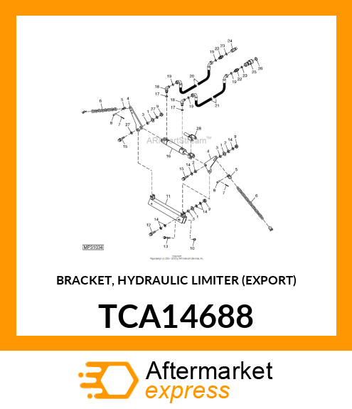 BRACKET, HYDRAULIC LIMITER (EXPORT) TCA14688