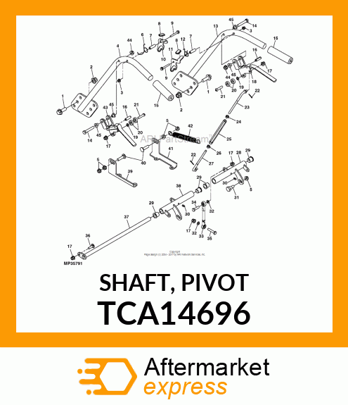 SHAFT, PIVOT TCA14696