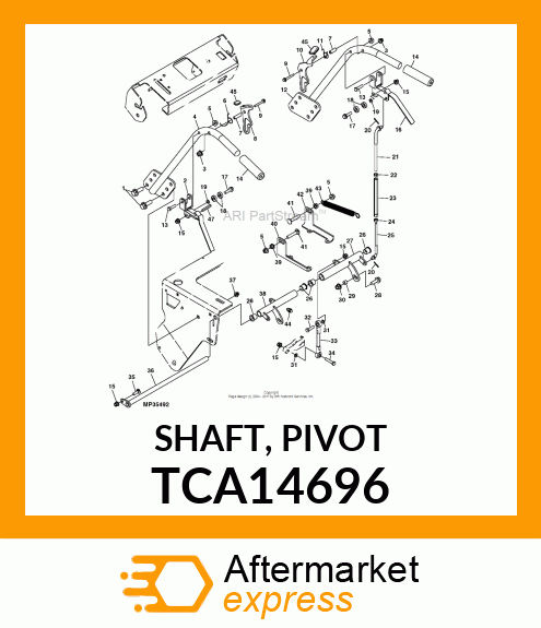 SHAFT, PIVOT TCA14696