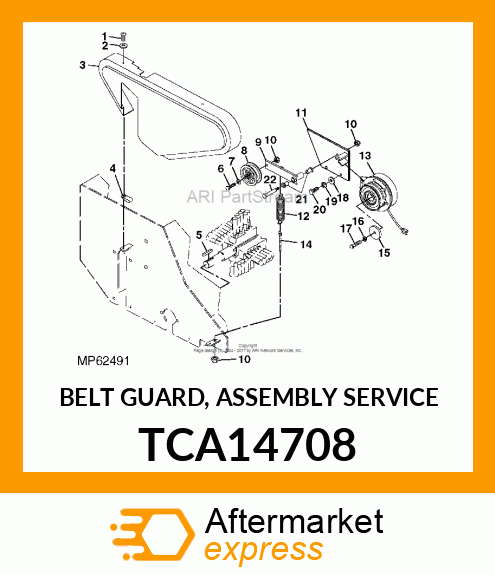 BELT GUARD, ASSEMBLY (SERVICE) TCA14708