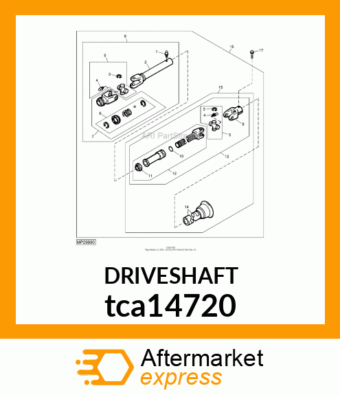 DRIVESHAFT tca14720