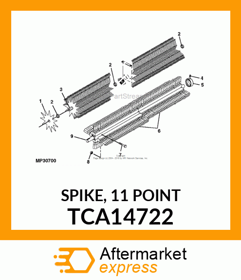 SPIKE, 11 POINT TCA14722