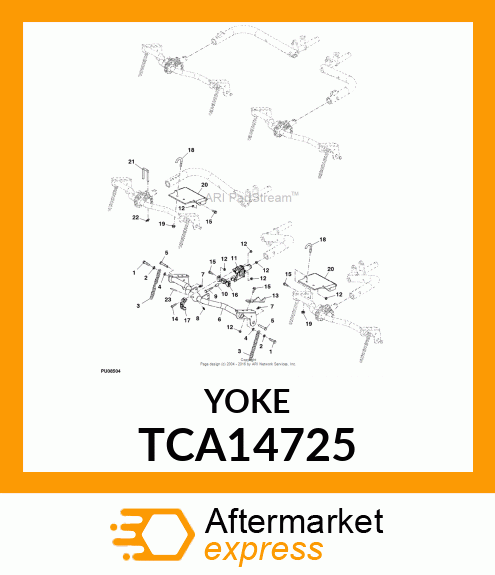 YOKE, LIFT WELDMENT TCA14725