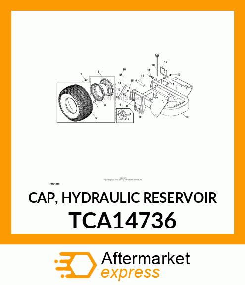 CAP, HYDRAULIC RESERVOIR TCA14736