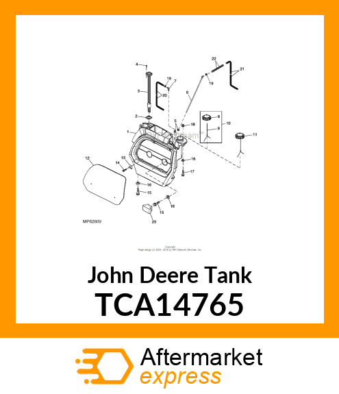 TANK, FUEL, DIESEL TCA14765