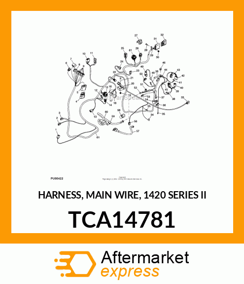 HARNESS, MAIN WIRE, 1420 SERIES II TCA14781