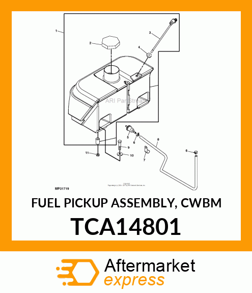 FUEL PICKUP ASSEMBLY, CWBM TCA14801