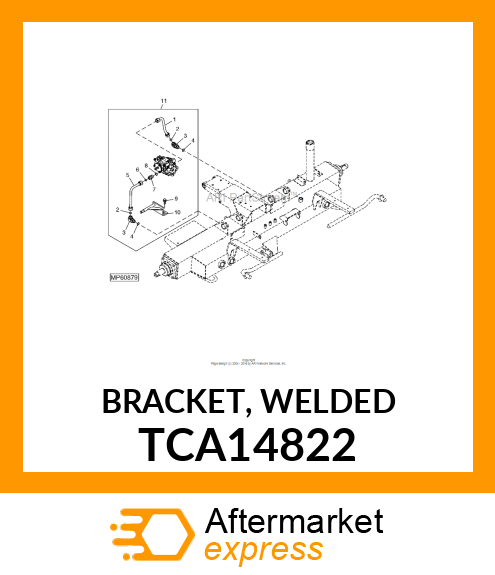 BRACKET, WELDED TCA14822