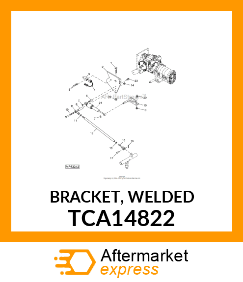 BRACKET, WELDED TCA14822