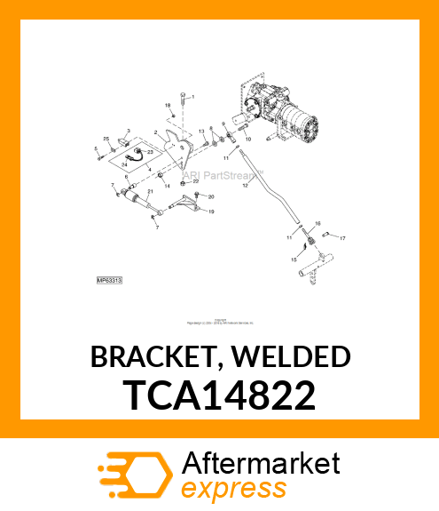 BRACKET, WELDED TCA14822