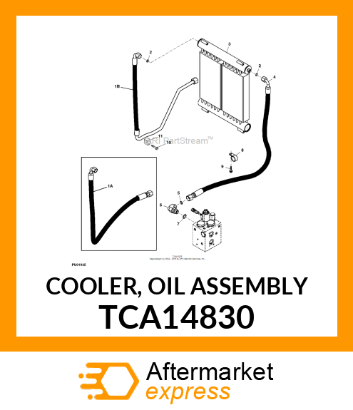 COOLER, OIL ASSEMBLY TCA14830