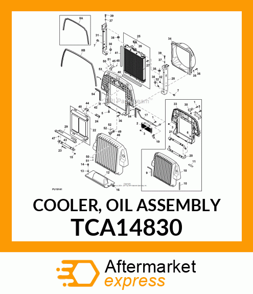 COOLER, OIL ASSEMBLY TCA14830