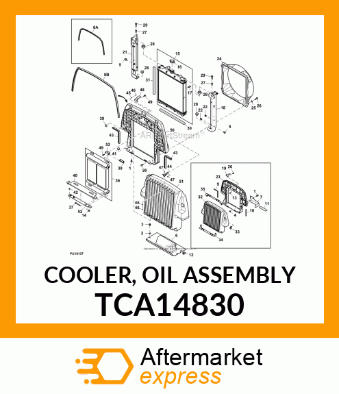 COOLER, OIL ASSEMBLY TCA14830