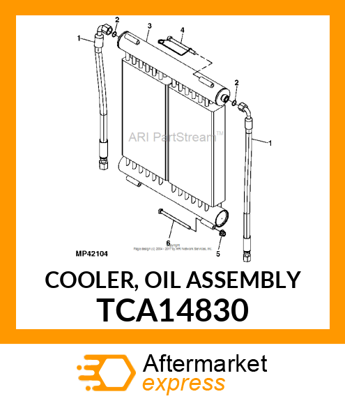 COOLER, OIL ASSEMBLY TCA14830