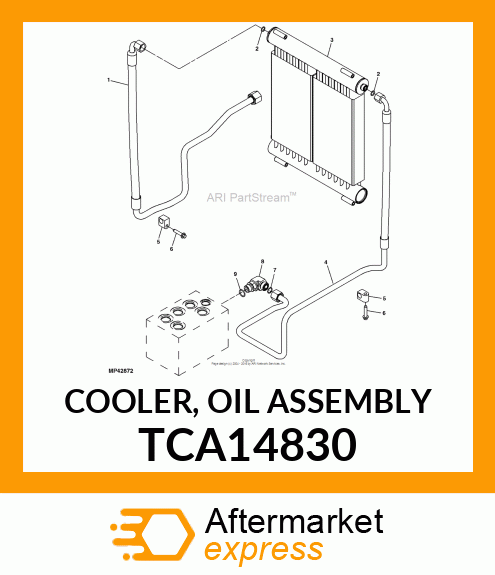 COOLER, OIL ASSEMBLY TCA14830