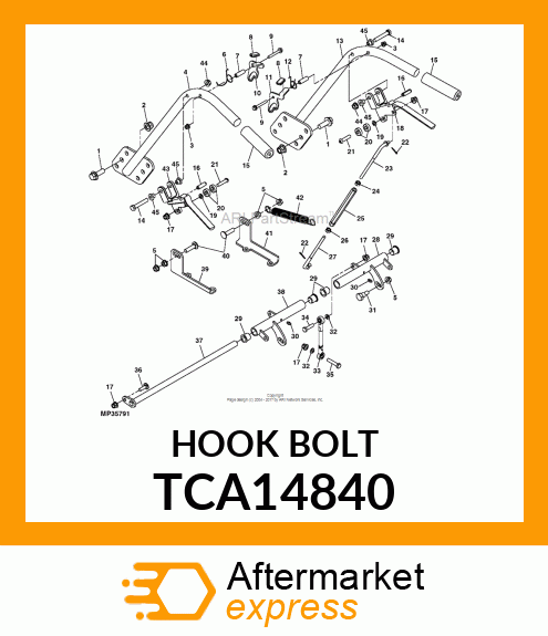 ADJ. CONNECTING ROD, LOWER TCA14840