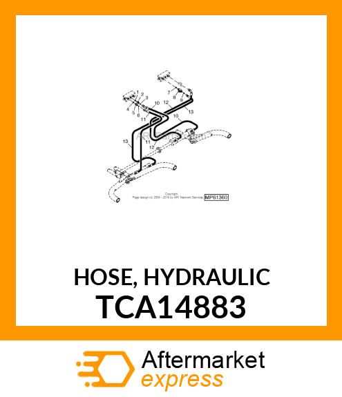 HOSE, HYDRAULIC TCA14883