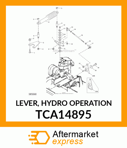 LEVER, HYDRO OPERATION TCA14895