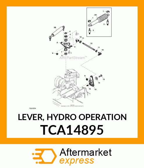 LEVER, HYDRO OPERATION TCA14895