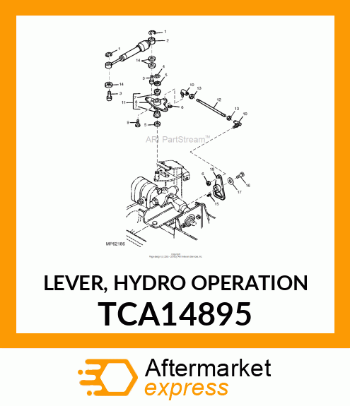 LEVER, HYDRO OPERATION TCA14895