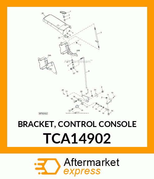 BRACKET, CONTROL CONSOLE TCA14902