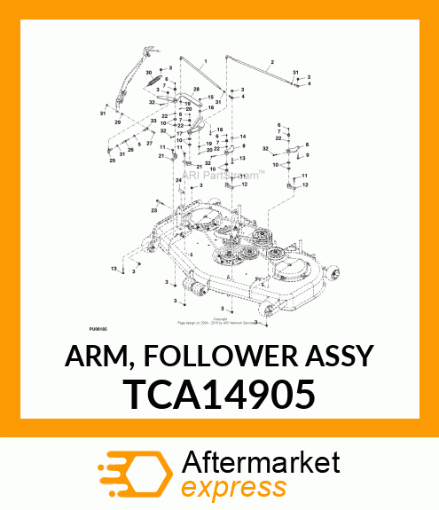 ARM, FOLLOWER ASSY TCA14905