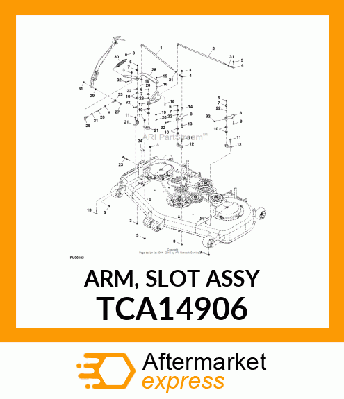 ARM, SLOT ASSY TCA14906