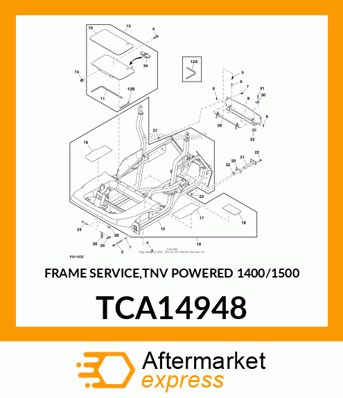 FRAME SERVICE,TNV POWERED 1400/1500 TCA14948