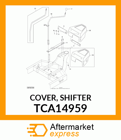 COVER, SHIFTER TCA14959